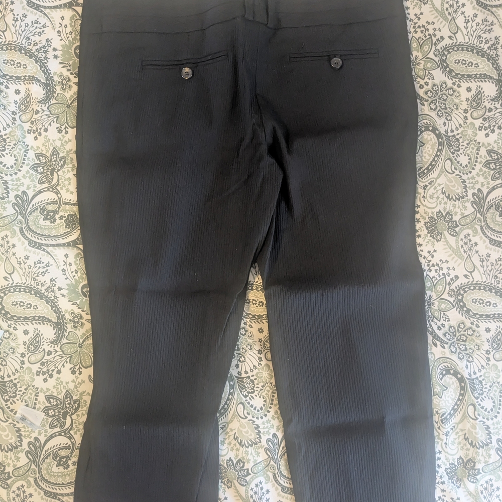 Black Ribbed Pants - Picture 4 of 4